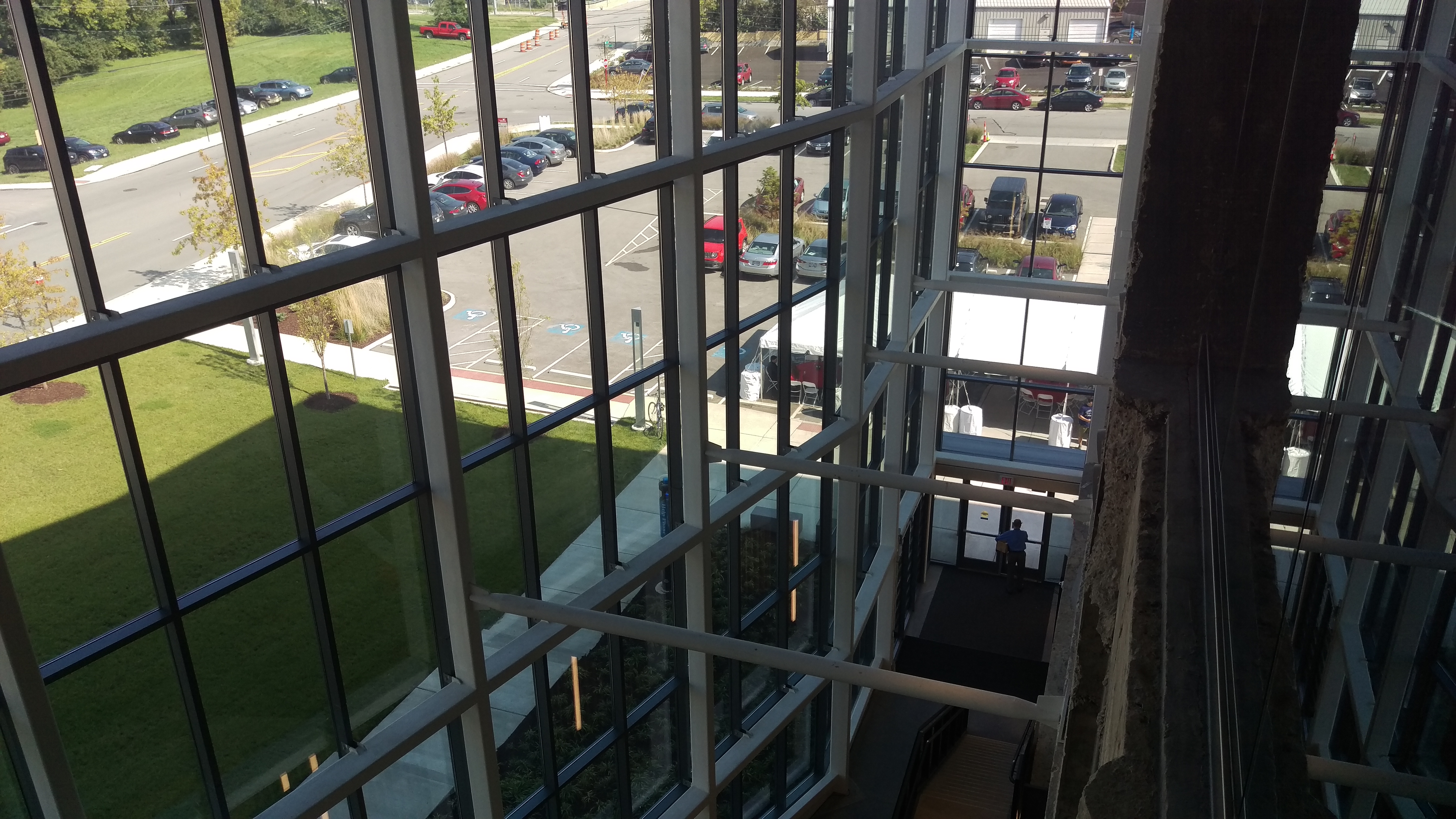The stairwell in the iHub